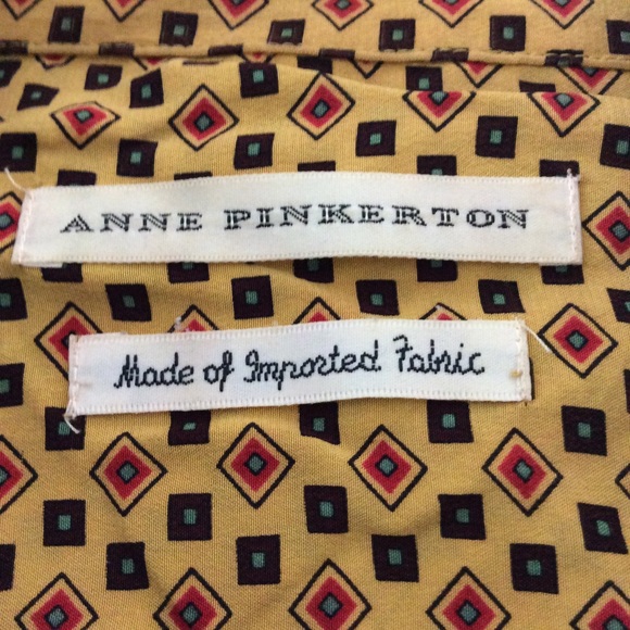 Anne Pinkerton Vintage Square Button Up Shirt - Picture 9 of 11